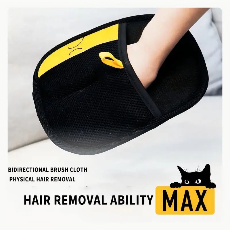 D-Hair Remover Electrostatic Gloves Two-Way Brush Sticky Hair Remover Cat Hair Dog Hair Glover Grooming Removal Cleaning